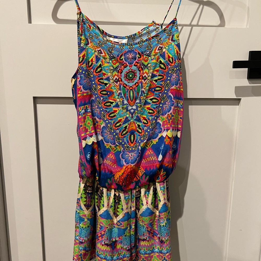 Camilla Spirit of Ruh Crystal Embellished Silk Play Suit Romper